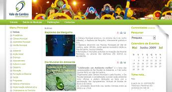 Site da CM Vale de Cambra